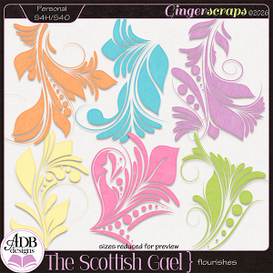 The Scottish Gael Flourishes by ADB Designs