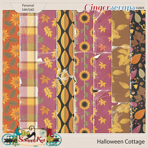 Halloween Cottage Torn Papers by The Scrappy Kat