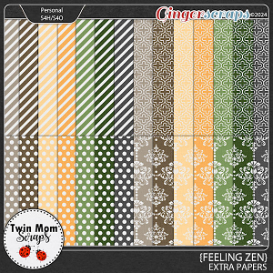 Feeling Zen - EXTRA PAPERS by Twin Mom Scraps