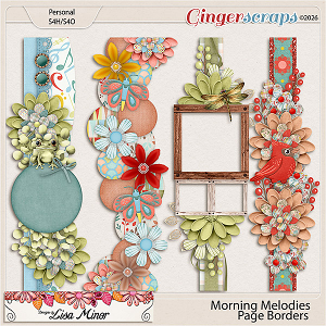 Morning Melodies Page Borders from Designs by Lisa Minor Morning Melodies Page Borders from Designs by Lisa Minor