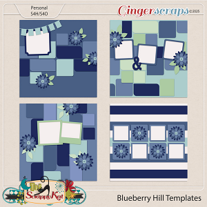 Blueberry Hill Layout Templates by The Scrappy Kat