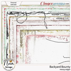 Backyard Bounty - Messy Edges - by Neia Scraps