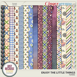 Enjoy The Little Things Papers by JB Studio