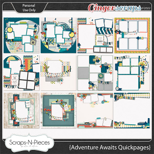 Adventure Awaits Quickpages by Scraps N Pieces 
