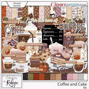 Coffee and Cake Kit by Scrapbookcrazy Creations