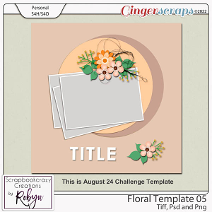 Floral Template 05 by Scrapbookcrazy Creations