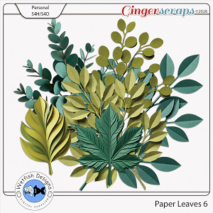 Paper Leaves 6 by Wetfish Designs  