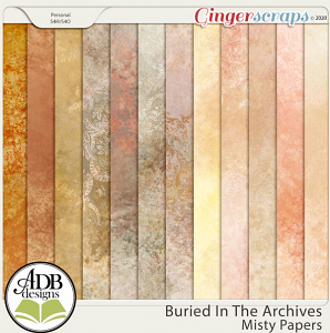 Buried in the Archives Misty Papers by ADB Designs