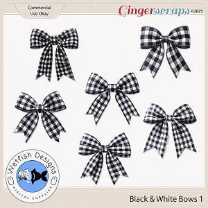 CU Black and White Bows 1 by Wetfish Designs CU Black and White Bows 1 by Wetfish Designs