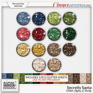 Secretly Santa Glitters by Aimee Harrison