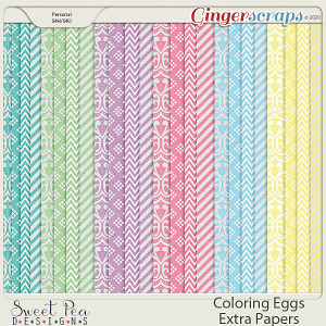 Coloring Eggs Extra Papers