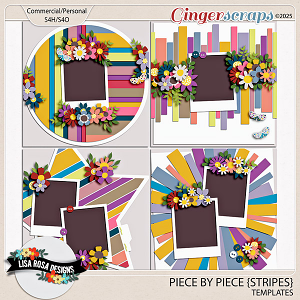 Piece by Piece {Stripes} Templates by Lisa Rosa Designs