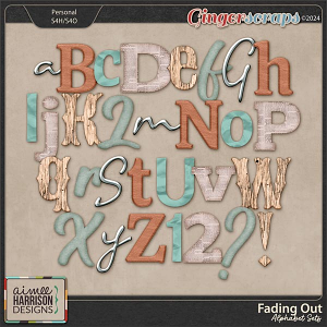 Fading Out Alphabet Sets by Aimee Harrison