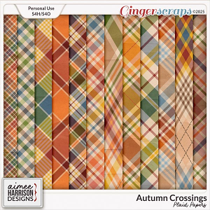 Autumn Crossings Plaid Papers by Aimee Harrison