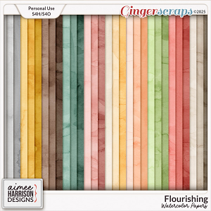 Flourishing Watercolor Papers by Aimee Harrison