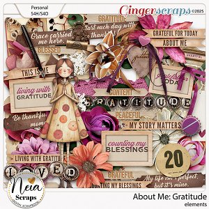 About Me: Gratitude - Elements - by Neia Scraps