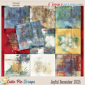 Joyful December 2025 Painted Papers