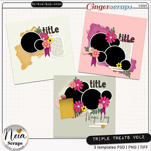 Triple Treats VOL2 - Templates - by Neia Scraps