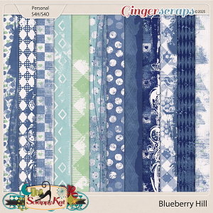 Blueberry Hill Distressed Papers by The Scrappy Kat