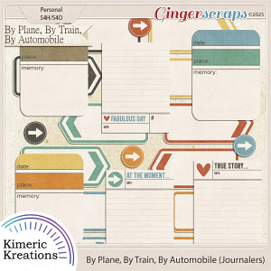 By Plane By Train By Automobile Journalers by Kimeric Kreations