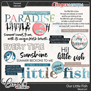 Our Little Fish-Word art Our Little Fish-Word art