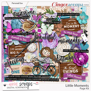 Little Moments - Page Kit - by Neia Scraps