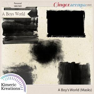 A Boys World Masks by Kimeric Kreations