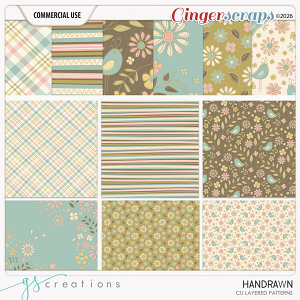 Handdrawn Patterns (CU) by GS Creations