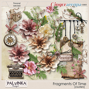 Fragments Of Time Clusters by Palvinka Designs