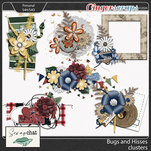 Bugs and Hisses Clusters by ScrapChat Designs