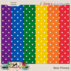Basic Primary Polka Dot Papers by The Scrappy Kat Basic Primary Polka Dot Papers by The Scrappy Kat