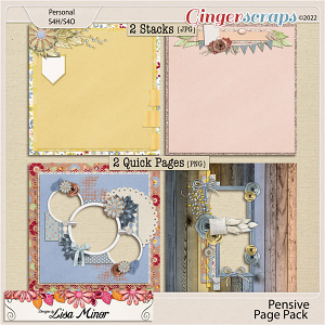 Pensive Page Pack from Designs by Lisa Minor