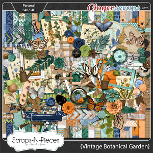 Vintage Botanical Garden Bundle by Scaps N Pieces