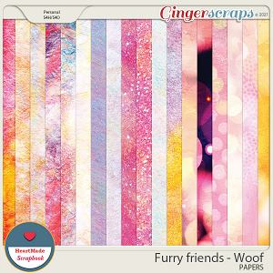 Furry friends - Woof - magic papers