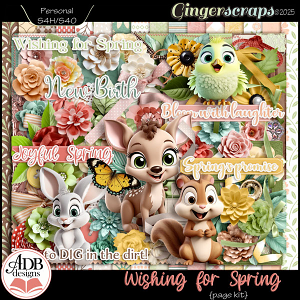Wishing for Spring Page Kit by ADB Designs