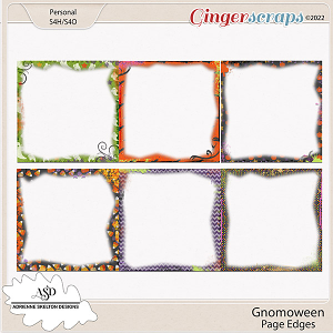 Gnomoween Page Edges- by Adrienne Skelton Designs 