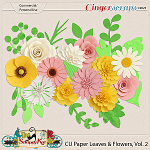 CU Paper Leaves & Flowers, Vol. 2 by The Scrappy Kat