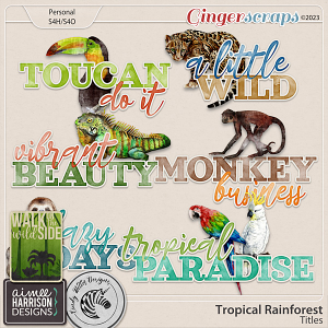 Tropical Rainforest Titles by Aimee Harrison & Cindy Ritter