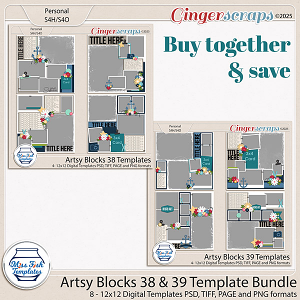 Artsy Blocks 38- 39 Template Bundle by Miss Fish