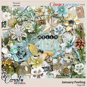 January Feeling-Page Kit