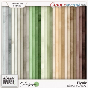 Picnic Watercolor Papers by Aimee Harrison Picnic Watercolor Papers by Aimee Harrison