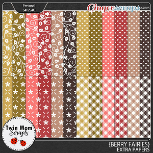 Berry Fairies - EXTRA PAPERS by Twin Mom Scraps
