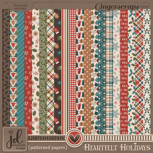 Heartfelt Holidays {Patterned Papers} LIMITED EDITION