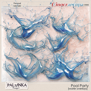 Pool Party Water Overlays by Palvinka Designs