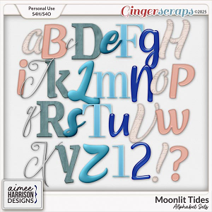 Moonlit Tides Alphabet Sets by Aimee Harrison