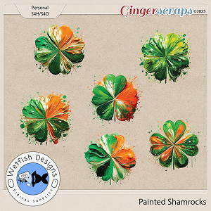 Painted Shamrocks by Wetfish Designs