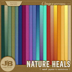 Nature Heals Ombré Papers & Cardstocks by JB Studio
