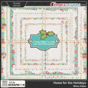 Home for the Holidays Edges by Let Me Scrapbook