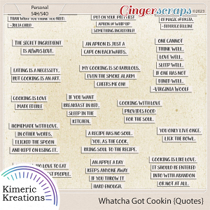 Whatcha Got Cookin Quotes Pack by Kimeric Kreations