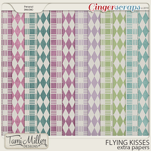 Flying Kisses Extra Papers by Tami Miller Designs